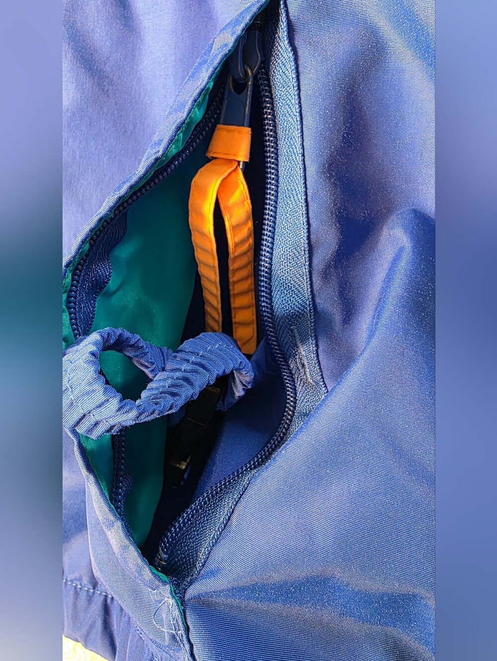 Vintage 90's Columbia Adirondack Windbreaker Blue Pullover Gorpcore Mens M - Picture 5 of 16
